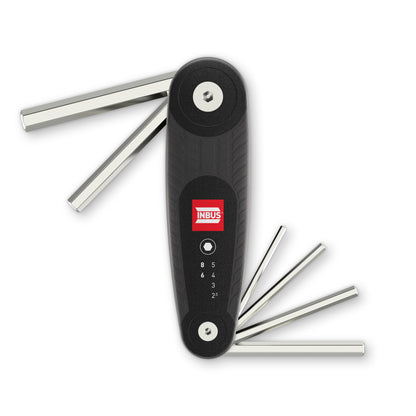 INBUS® 70136 Klapphalter 6tlg, 2.5–8mm, mit HybridTouch — Made in Germany