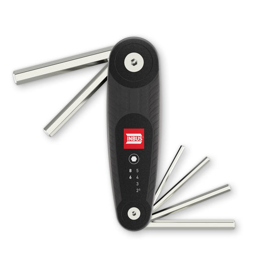INBUS® 70136 Klapphalter 6tlg, 2.5–8mm, mit HybridTouch — Made in Germany