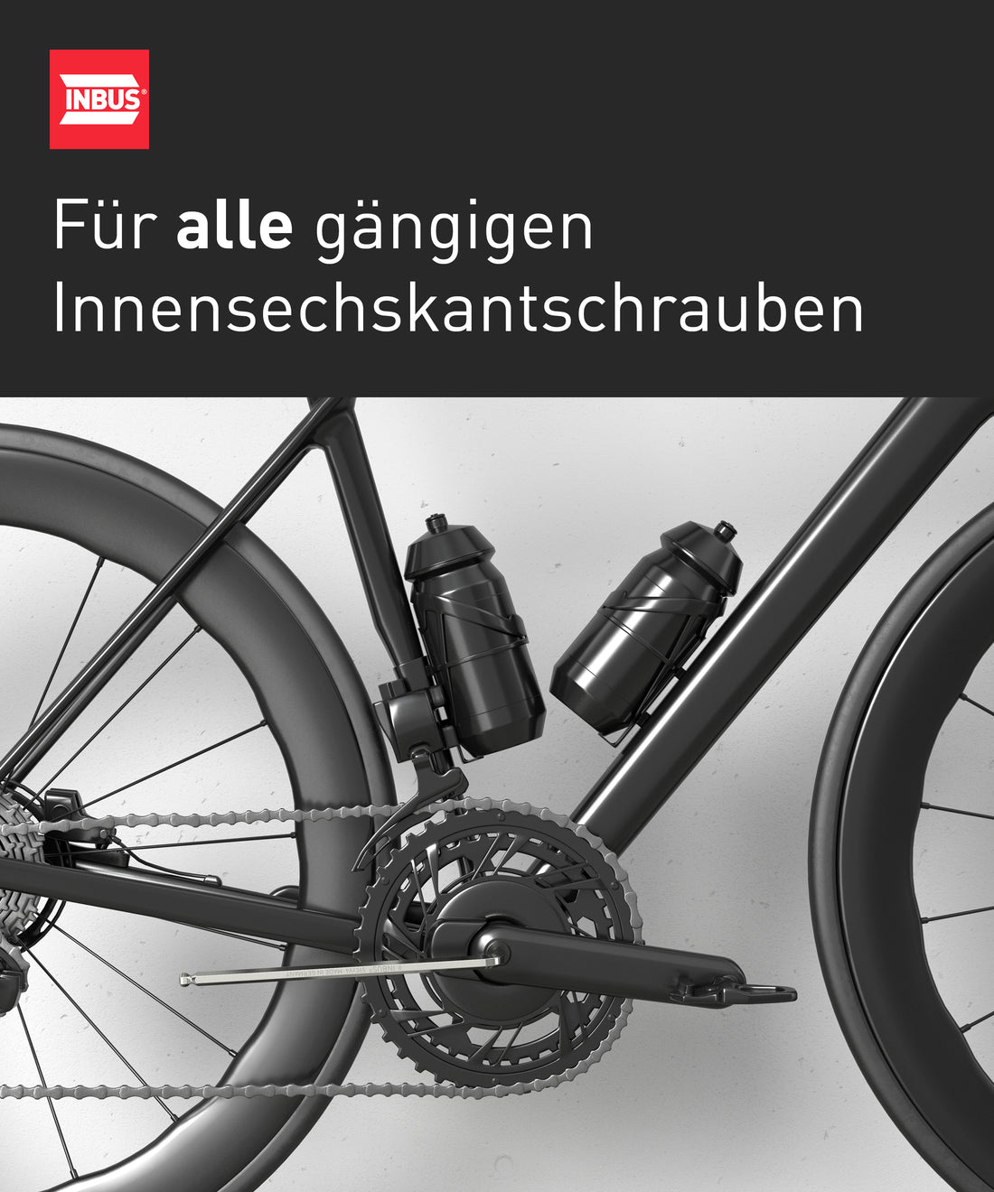 INBUS® 70167 Winkelschraubendreher Set 9tlg, 1.5–10mm, mit Kugelkopf — Made in Germany