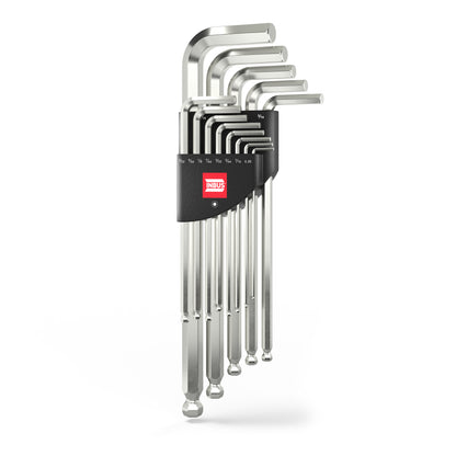 INBUS® 70426 Winkelschraubendreher Set (Zoll) 13tlg, 0.05–3/8", mit Kugelkopf — Made in Germany