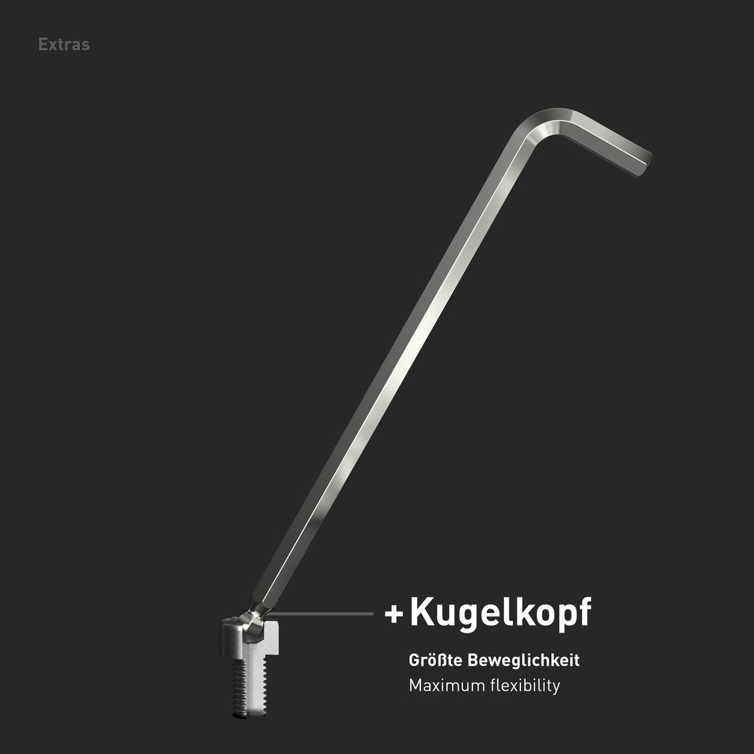 INBUS® 70426 Winkelschraubendreher Set (Zoll) 13tlg, 0.05–3/8", mit Kugelkopf — Made in Germany