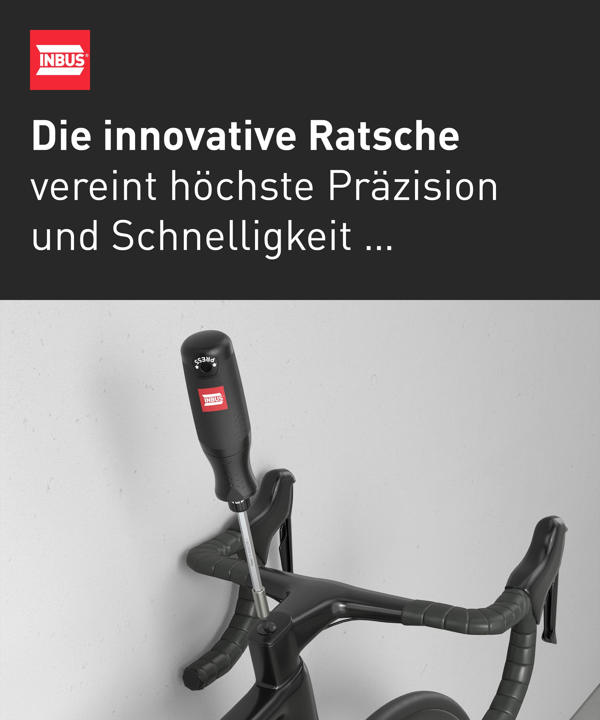 inbusschlüssel fahrradlenker INBUS® Flow 73424 Schraubendreher inkl. 12 Bits — Made in Germany