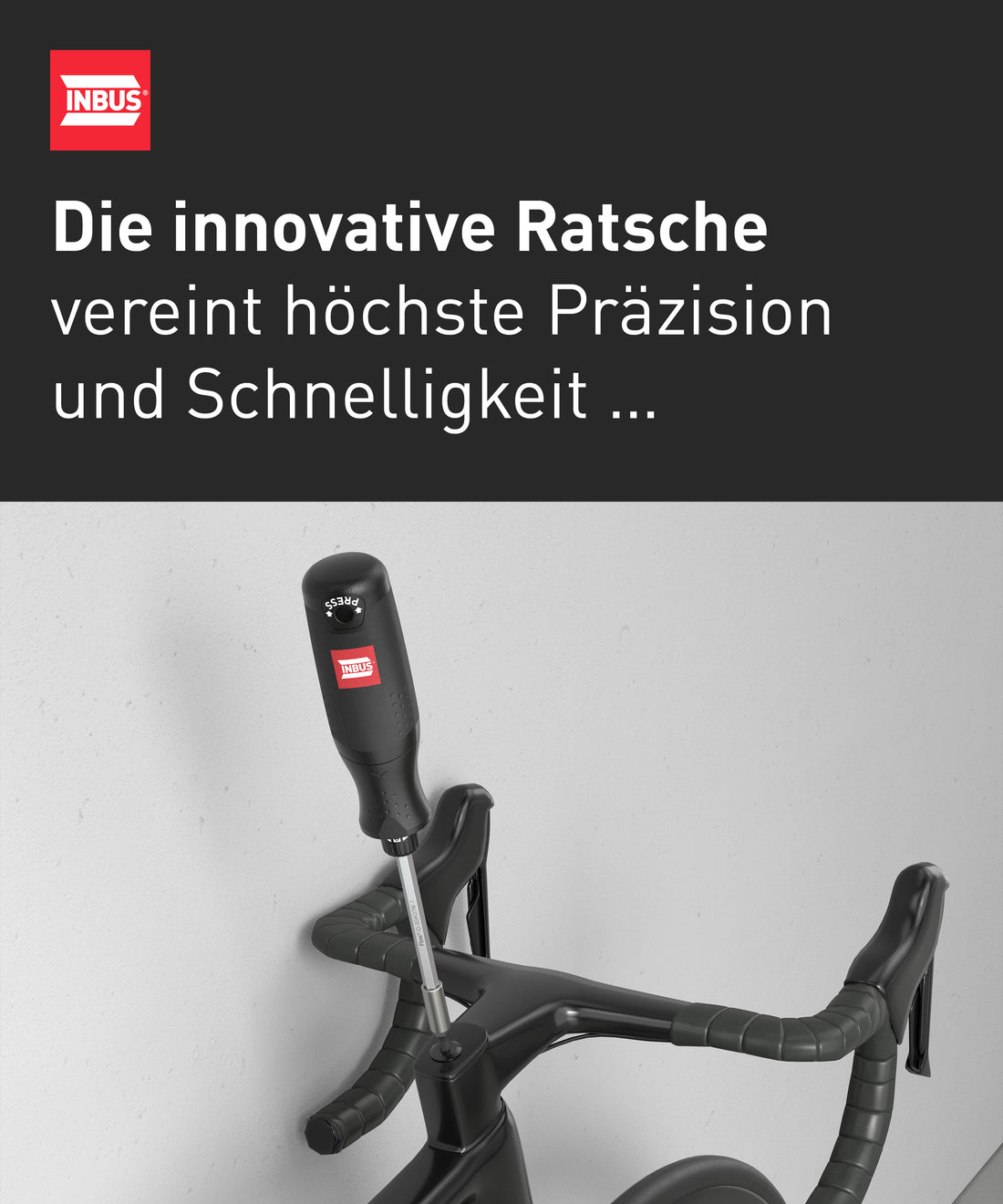 INBUS® Flow 73424 Schraubendreher inkl. 12 Bits — Made in Germany