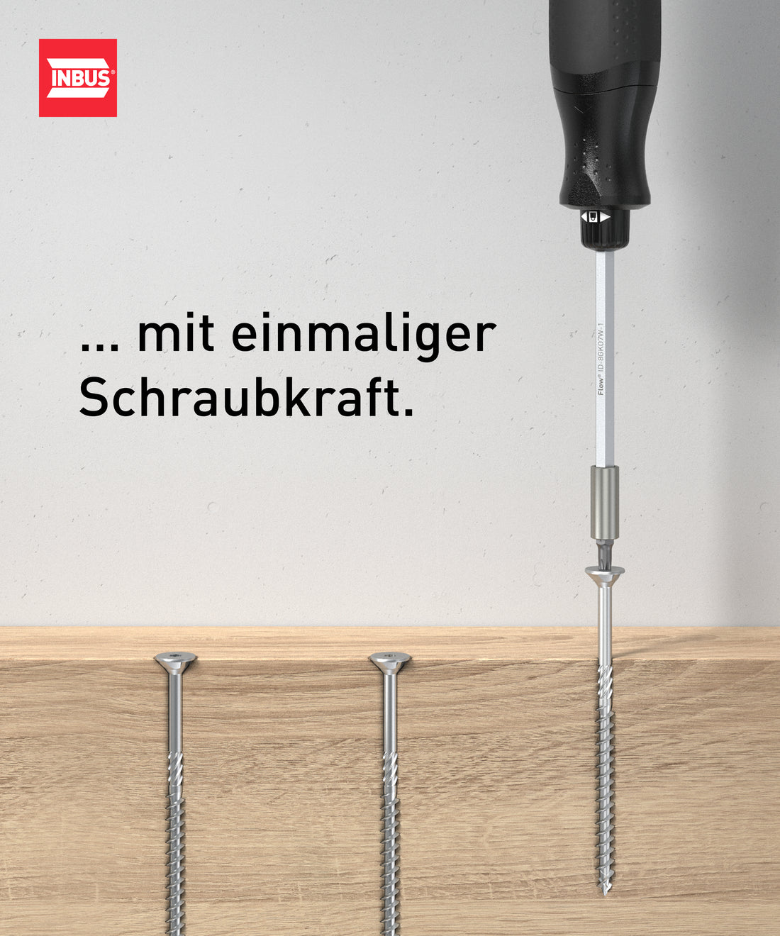 INBUS® Flow 73424 Schraubendreher inkl. 12 Bits — Made in Germany