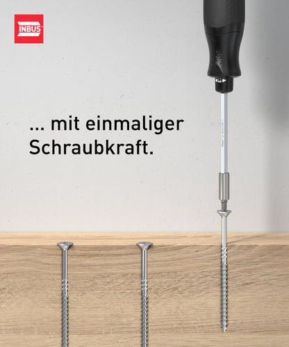 INBUS® Flow 73424 Schraubendreher inkl. 12 Bits — Made in Germany