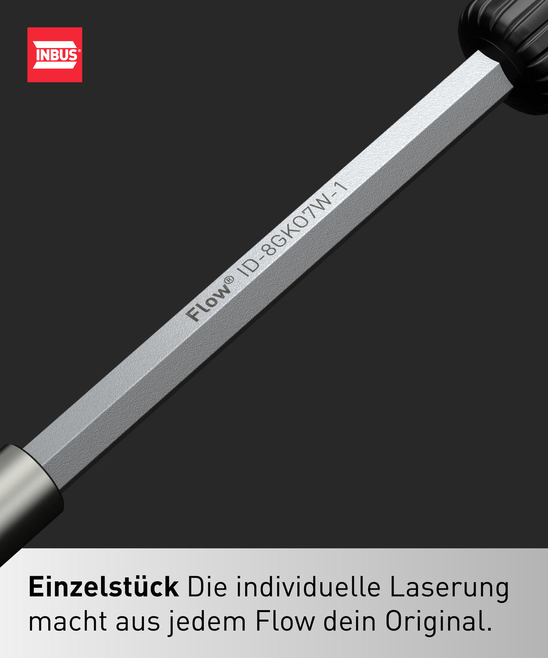 INBUS® Flow 73424 Schraubendreher inkl. 12 Bits — Made in Germany