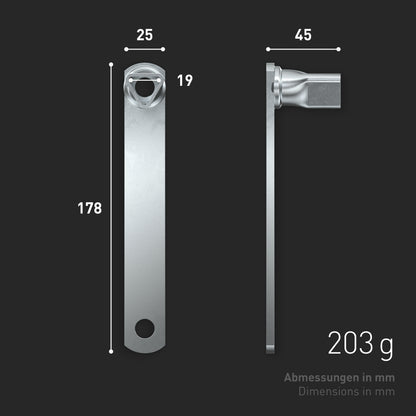 INBUS® 73943 Dreikantschlüssel 19mm — Made in Germany