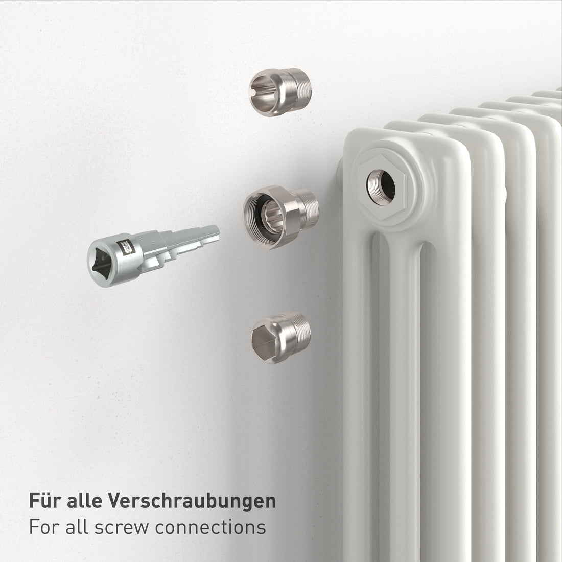 INBUS® 73950 Universal Stufenschlüssel für Sanitär & Heizung, 5-stufig (1/2" Antrieb)