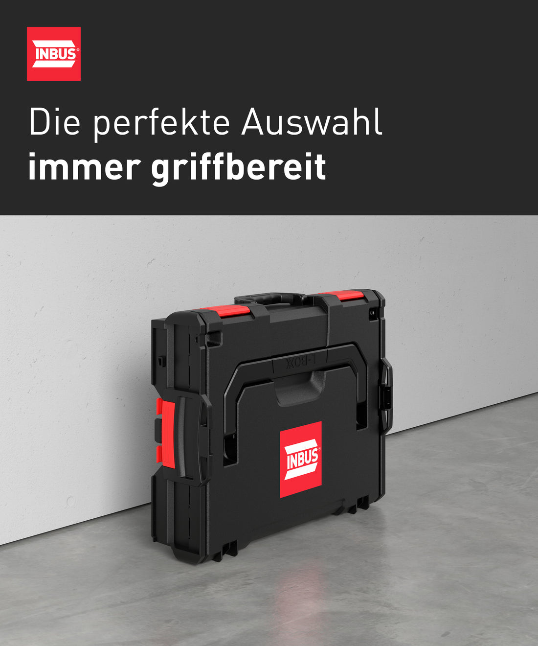 INBUS® Zylinderkopfschrauben Sortiment in L-BOXX (DIN 912 / ISO 4762, 8.8 verzinkt), 1462 Stück— Das Original (7400101-IN)