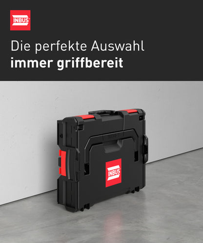 INBUS® Zylinderkopfschrauben Sortiment in L-BOXX (DIN 912 / ISO 4762, Edelstahl A2), 1462 Stück — Das Original (7400102-IN)