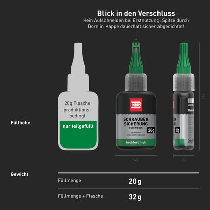 INBUS® 79680 Schraubensicherung hochfest, 20g