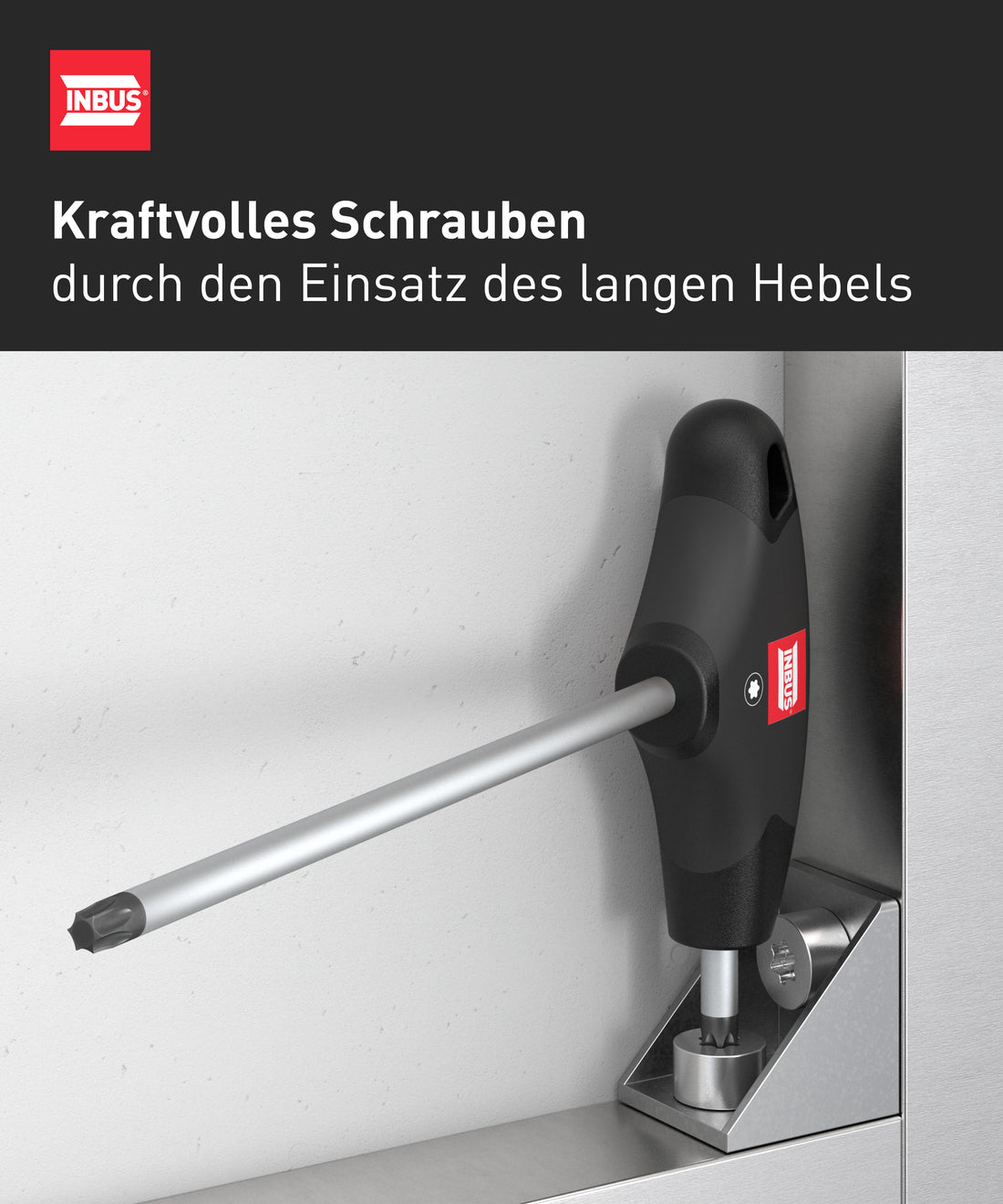 TORX® T-Griff Schraubendreher Set 8tlg, TX9–40, mit HybridTouch — Made in Germany (INBUS® 74124)