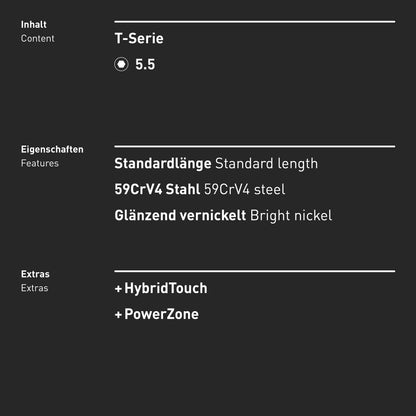 INBUS® 74141 T-Griff Schraubendreher 5.5mm, mit HybridTouch — Made in Germany