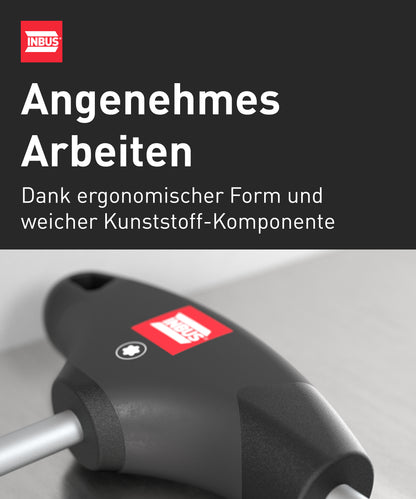 TORX® T-Griff Schraubendreher TX30, mit HybridTouch — Made in Germany (INBUS® 74148)
