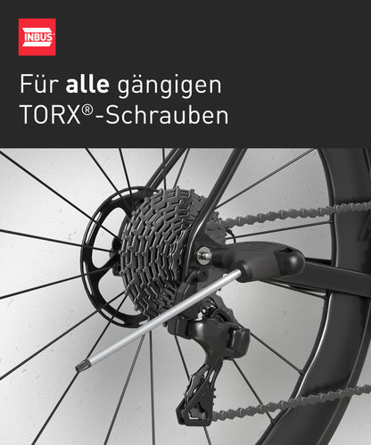 TORX® T-Griff Schraubendreher TX10, mit HybridTouch — Made in Germany (INBUS® 74193)