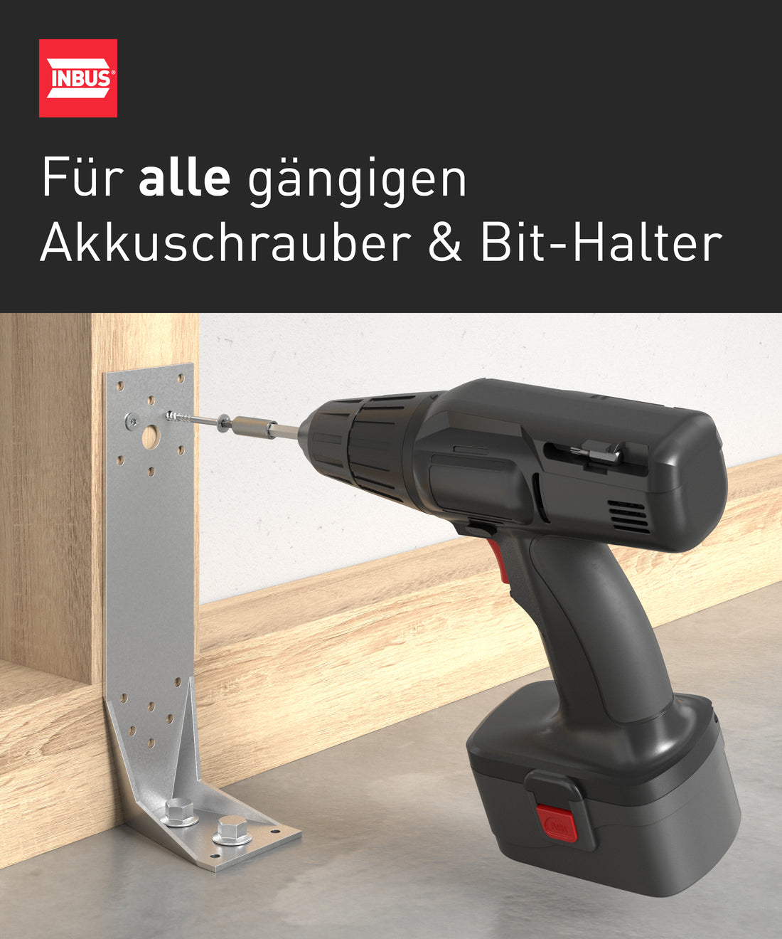 INBUS® 74438 Bit-Box TX25 × 25mm (Zähhart), 12 Stück — Made in Germany