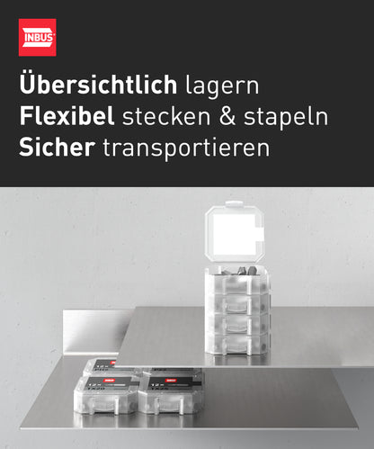 INBUS® 74445 Bit-Box PH2 × 25mm (Zähhart), 12 Stück — Made in Germany