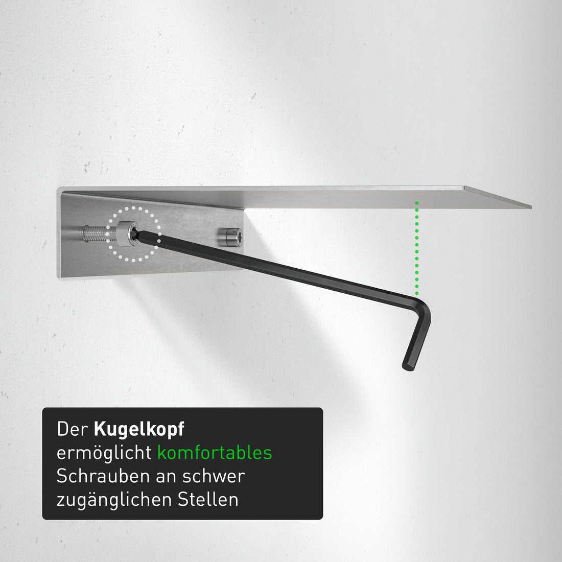 INBUS® 74711 Winkelschraubendreher Set 11tlg, 1.27 – 8mm, mit Kugelkopf — Made in Germany