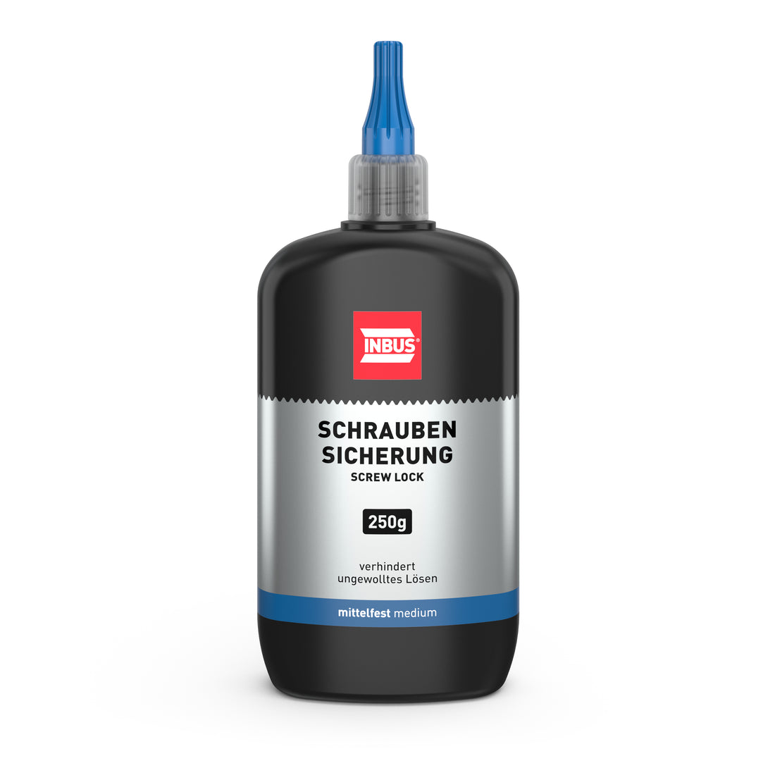 INBUS® 79560 Schraubensicherung mittelfest, 250g — Made in Germany