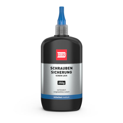 INBUS® 79560 Schraubensicherung mittelfest, 250g — Made in Germany