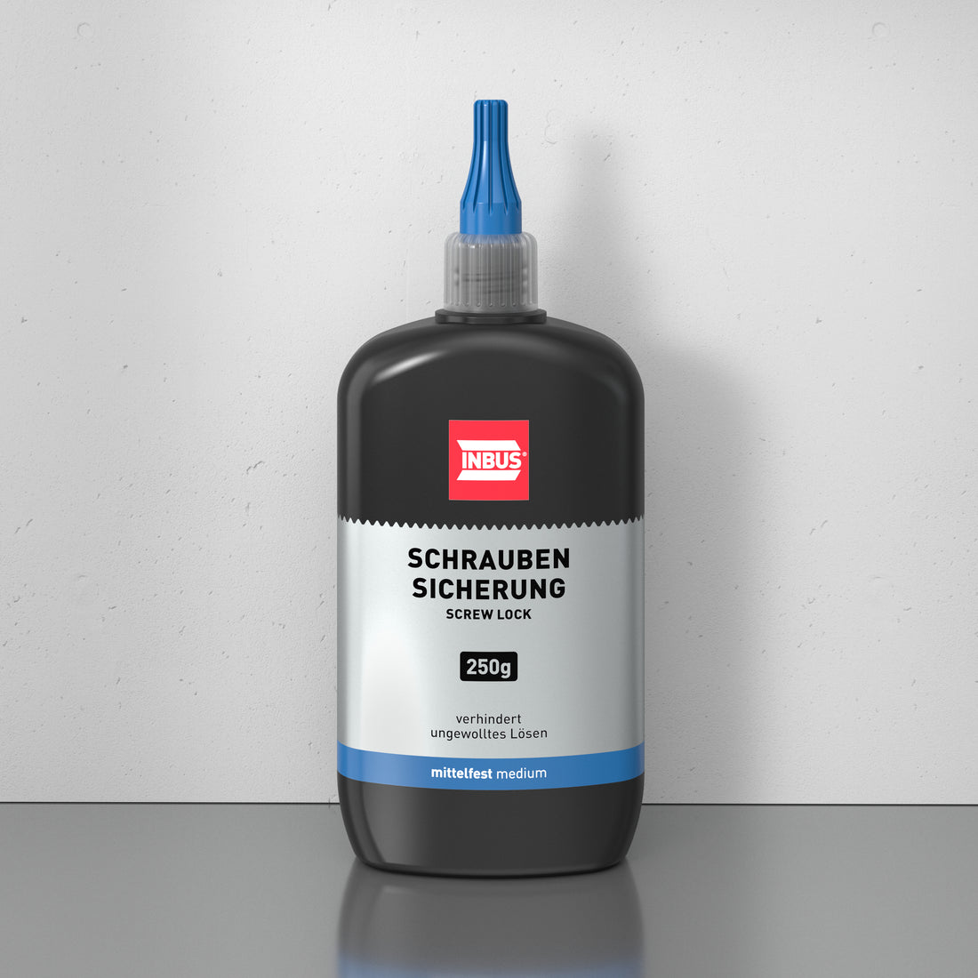 INBUS® 79560 Schraubensicherung mittelfest, 250g — Made in Germany