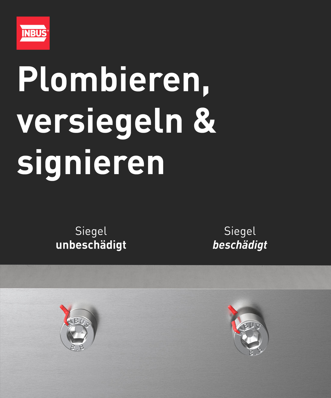 INBUS® 74940 Schraubenmarker rot, 30ml — Made in Germany