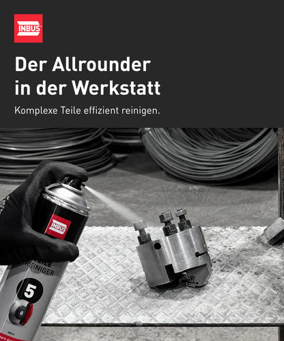 INBUS® Bremsen + Teilereiniger (mit Aceton), 500ml — Nr. 5 der Schraubchemie® — Made in Germany (75022)