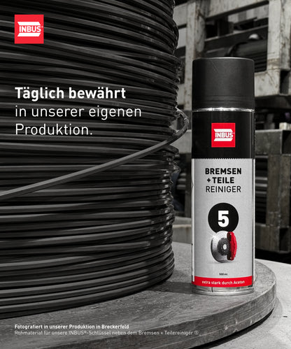 INBUS® Bremsen + Teilereiniger (mit Aceton), 500ml — Nr. 5 der Schraubchemie® — Made in Germany (75022)