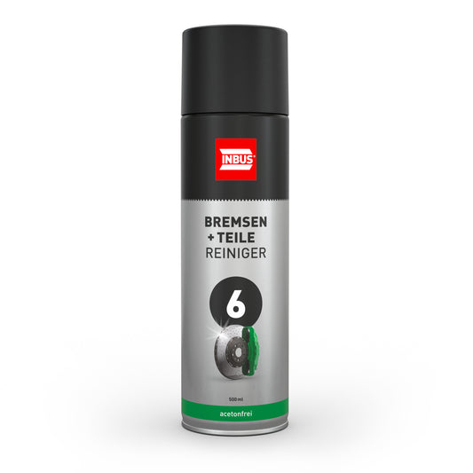 INBUS® Bremsen + Teilereiniger (acetonfrei), 500ml — Nr. 6 der Schraubchemie® — Made in Germany (75039)