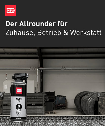 INBUS® Multiöl (silikonfrei), 400ml — Nr. 7 der Schraubchemie® — Made in Germany (75046)