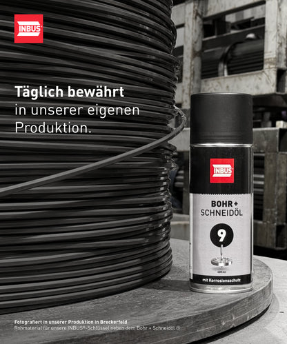 INBUS® Bohr + Schneidöl (mit Korrosionsschutz), 400ml — Nr. 9 der Schraubchemie® — Made in Germany (75060)