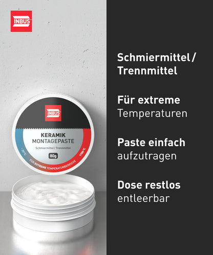 INBUS® 75107 Keramik Montagepaste, 80g