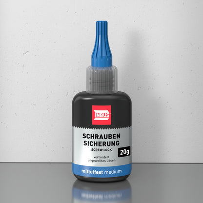 INBUS® Schraubensicherung mittelfest, 20g, 12 Stück inkl. Display (F-79560)