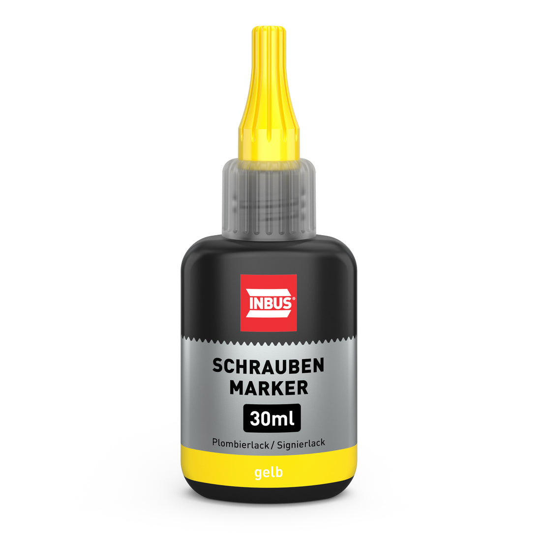 INBUS® 75534 Schraubenmarker gelb, 30ml — Made in Germany