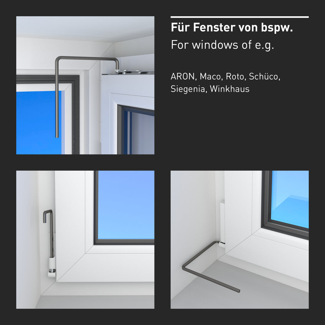 INBUS® 79993 Fenster Einstellwerkzeug 4mm & TORX TX15 — Made in Germany