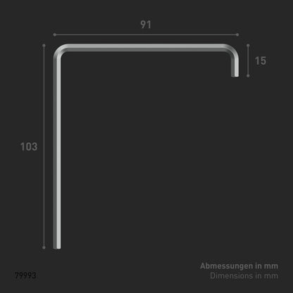 INBUS® 79993 Fenster Einstellwerkzeug 4mm & TORX TX15 — Made in Germany