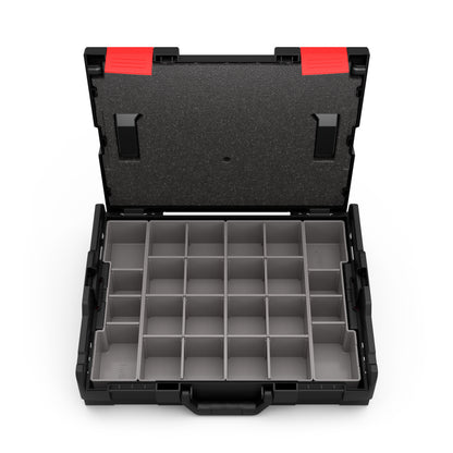 INBUS® L-BOXX Sortimentskoffer (mit Deckeldichtung und Insetboxenset), für Schrauben, Muttern und Scheiben — Das Original (72205014-IN)