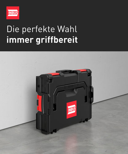 INBUS® L-BOXX Sortimentskoffer (mit Deckeldichtung und Insetboxenset), für Schrauben, Muttern und Scheiben — Das Original (72205014-IN)